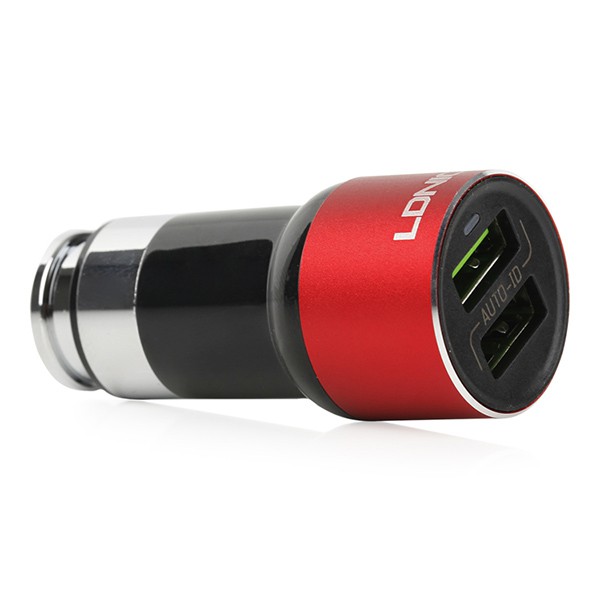 Car Charger 3.6A 2x USB LDNIO C303 + lightning cable