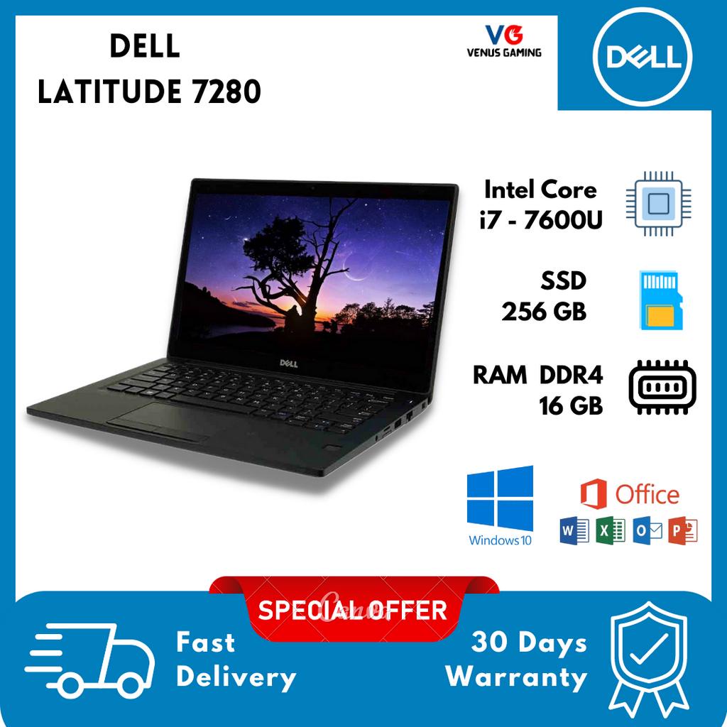 Laptop Murah Dell 7280 Core i7 / i5 Gen 7 Ram 16GB SSD 256GB 12 inch Touchscreen