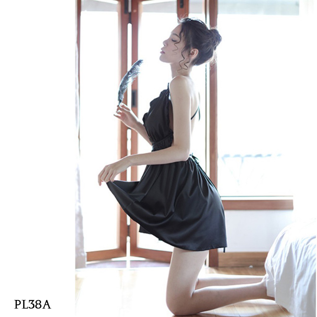 [PALING MURAH] LINGERIE SEXY PREMIUM BAJU TIDUR WANITA HITAM PL38A