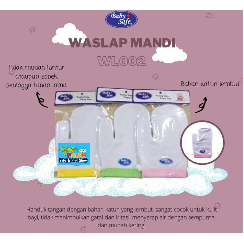 baby safe washlap /perlengkapan mandi bayi