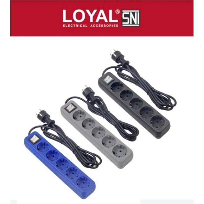 Loyal Osaka Terminal Stop kontak 5 lb plus Kabel 3 Meter LY 209 SNI