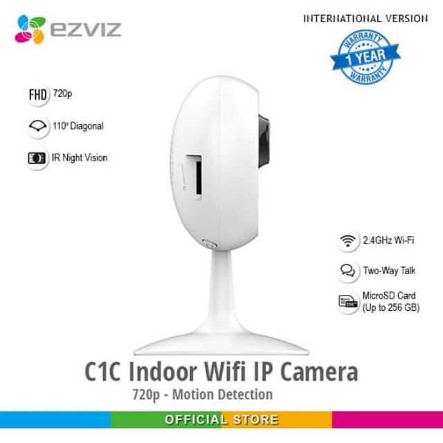 EZVIZ C1C Indoor Wifi IP Camera 720P IR Night Vision