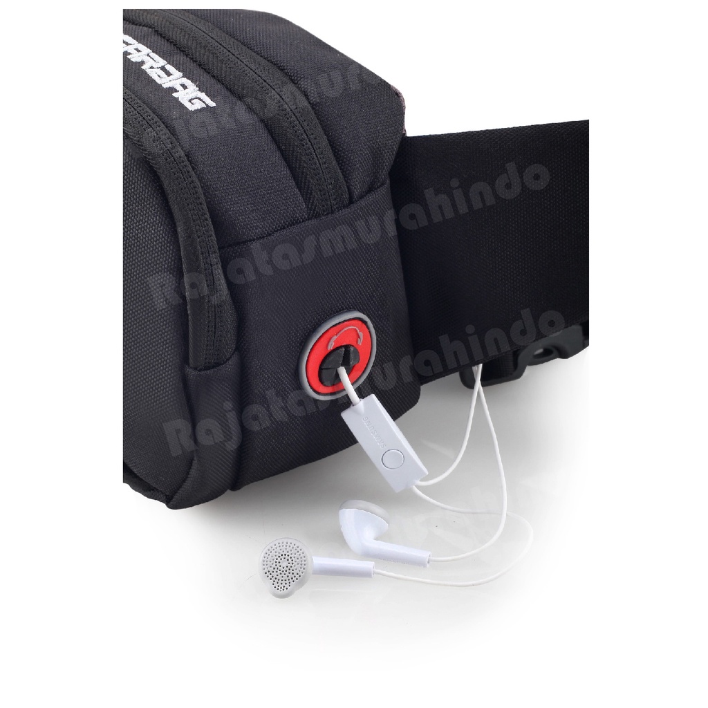 RTM - Tas Selempang Gear Bag X - Flazz  Waistbag WITH EARPHONE HOLE -13084