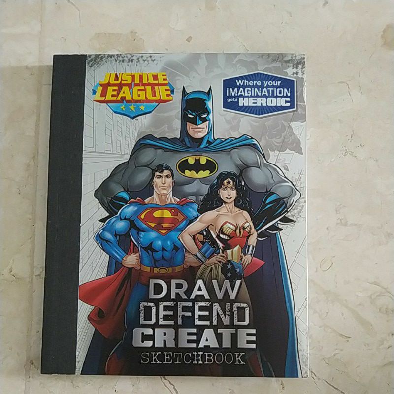 

Justice League draw defend create sketch book