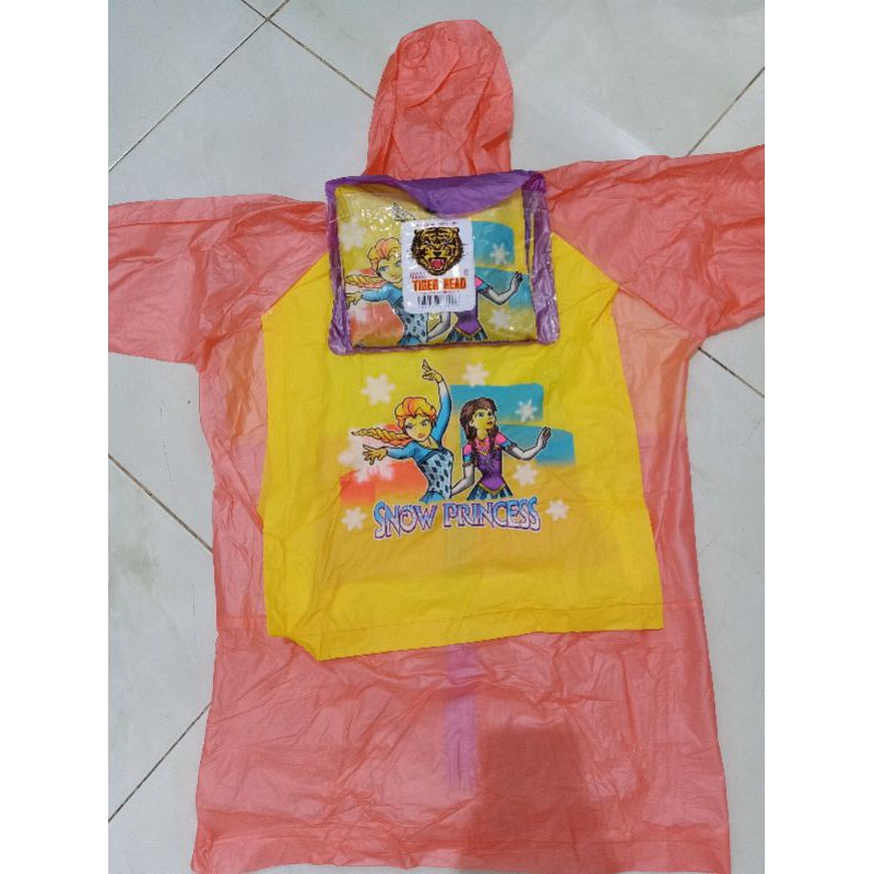 JAS HUJAN STELAN ANAK TIGER HEAD HPY KID333 (BELAKANG ADA TEMPAT TAS )