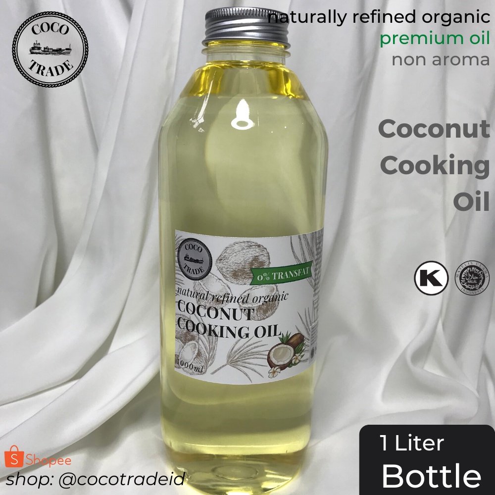 

Coco Trade Naturally Refined Coconut COOKING Oil 1 Liter - Premium Organic Certified