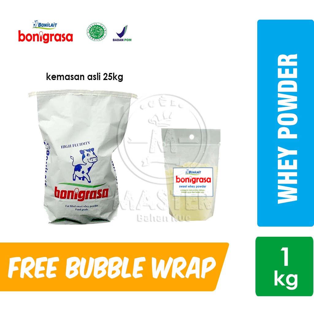 

Bonigrasa Whey Powder / Whey Protein / Pengganti Susu [1kg]