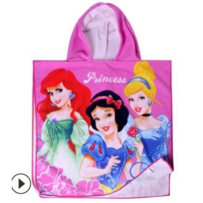 Handuk Ponco Anak Motif Karakter Microfiber-Snow White