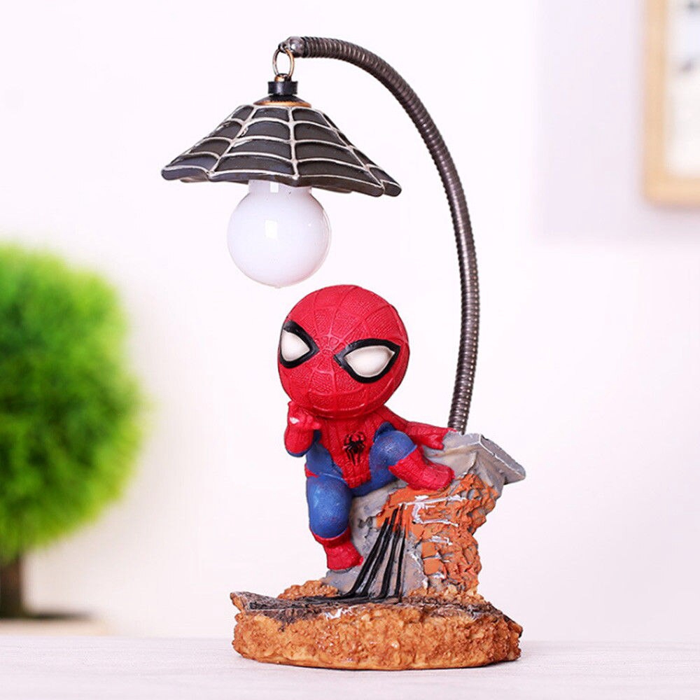 Spiderman Lampu Tidur Led Resin Spider Man Lampu Untuk Anak Kamar Anak Dekorasi Kiri Rumah Hadiah Natal Ulang Tahun