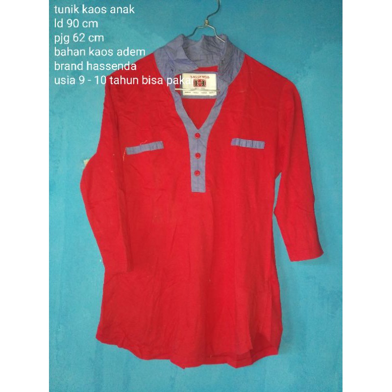 preloved atasan tunik kaos anak perempuan