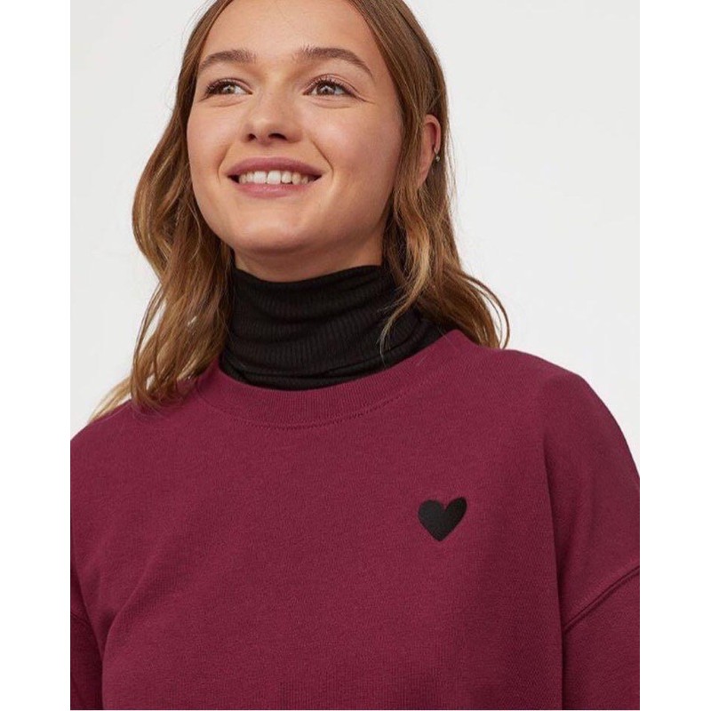 Sweatshirt Maroon with Love