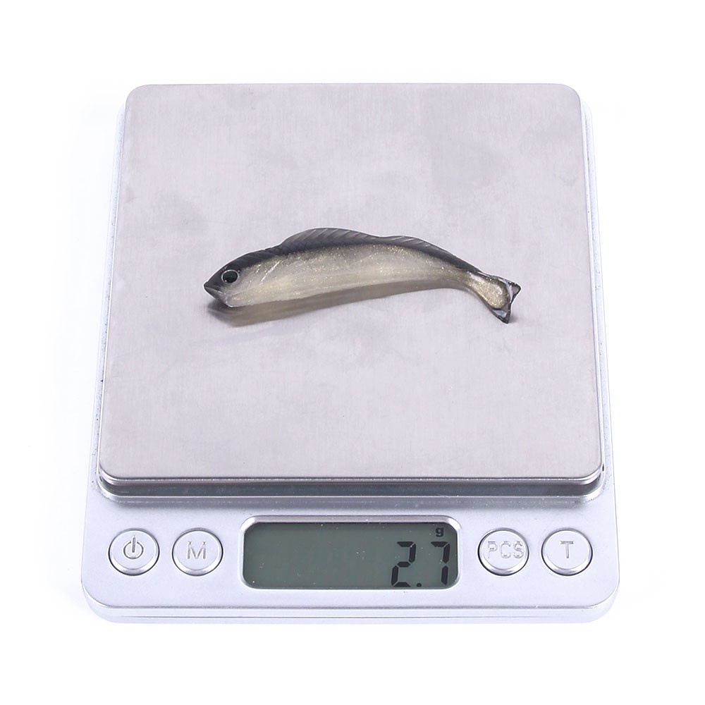 Hengjia 10pcs / Kantong Umpan Pancing Ikan Imitasi Mini Lembut Warna Ganda 6.8cm / 2.7g 10cm / 9g