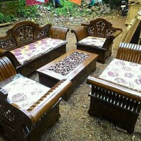 set kursi tamu madura keong busa kayu jati