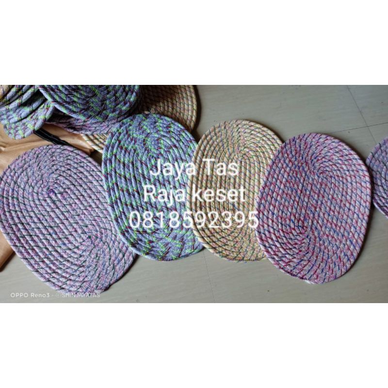 (250gr)Keset oval tebal 46x32/keset kamar mandi