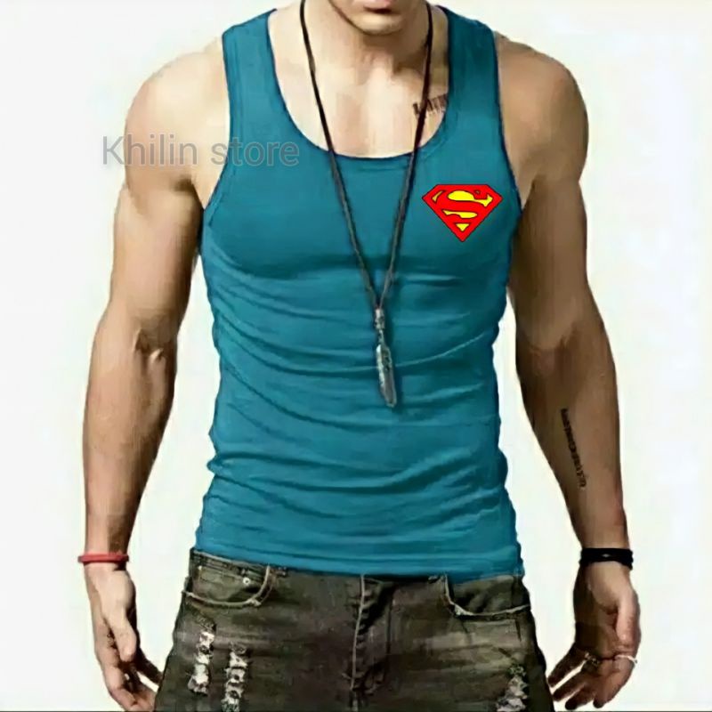 Singlet Pria Superman Kaos singlet pria dewasa Tanktop Pria kaos dalam pria singlet distro pria baju singlet pria dewasa