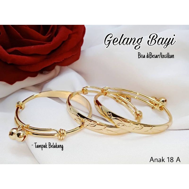 GELANG ANAK/GELANG BAYI/GELANG TANGAN ANAK/GELANG BENGLE ANAK/GELANG TANGAN BAYI/GELANG KERINCING BA