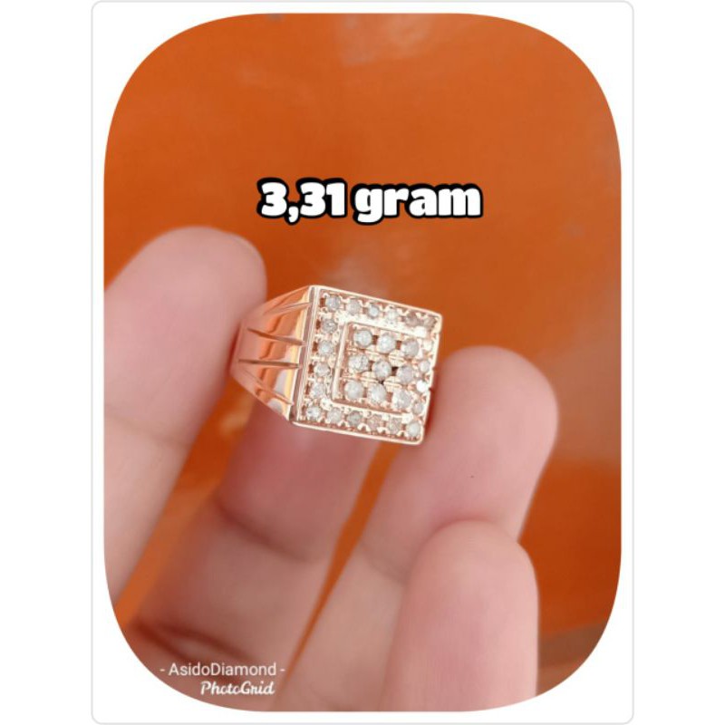 Cincin Cowok - Berlian Medan