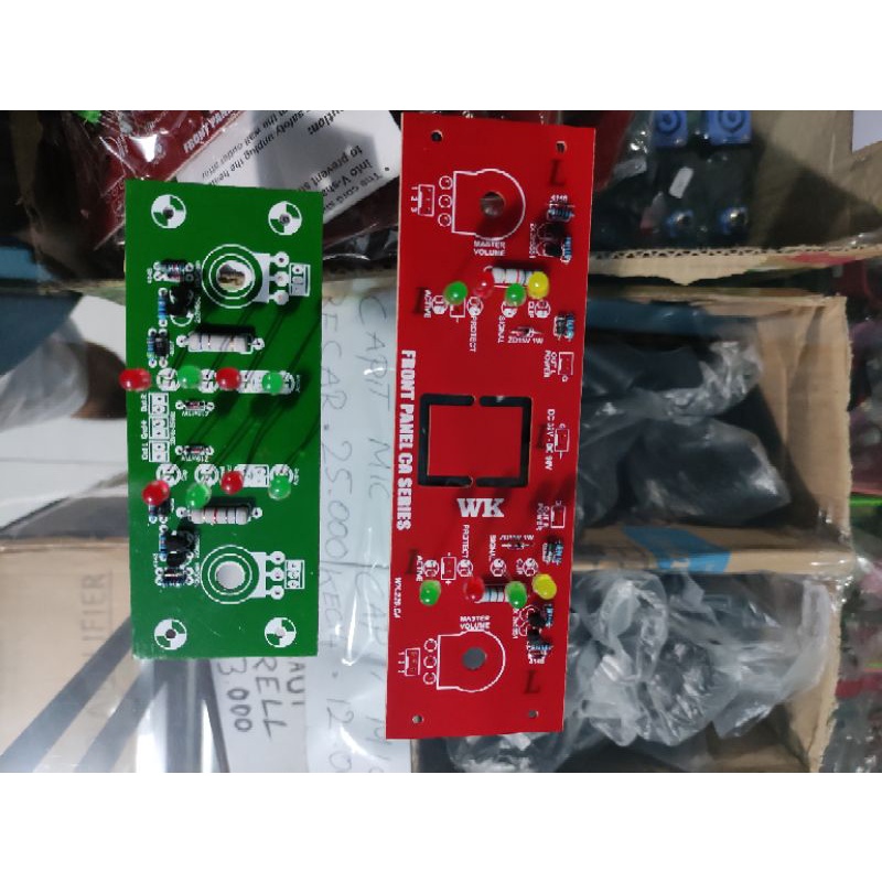 Kit Panel Depan CA Box Ampli CA Kit Front Panel Series Led Display Box Power CA Indikator Clip