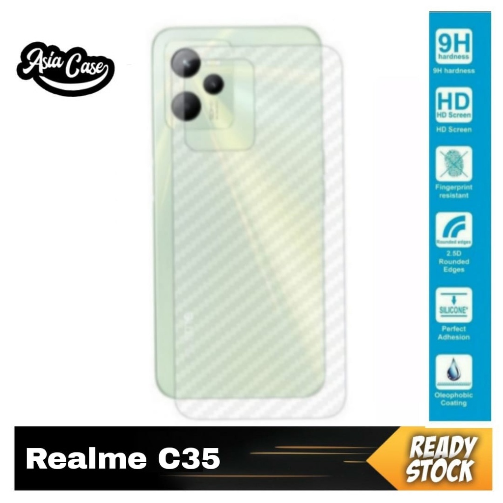 Promo Garskin Realme C35 2022 Skin Carbon Hydrogel Back skin