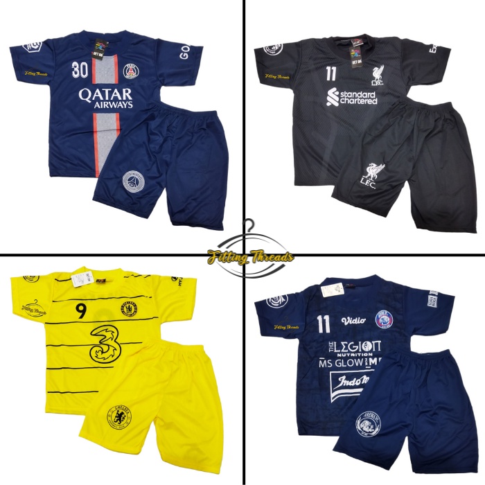 Kaos Stelan Baju Bola Anak Size 18 / Setelan Bola Anak 6 7 Tahun