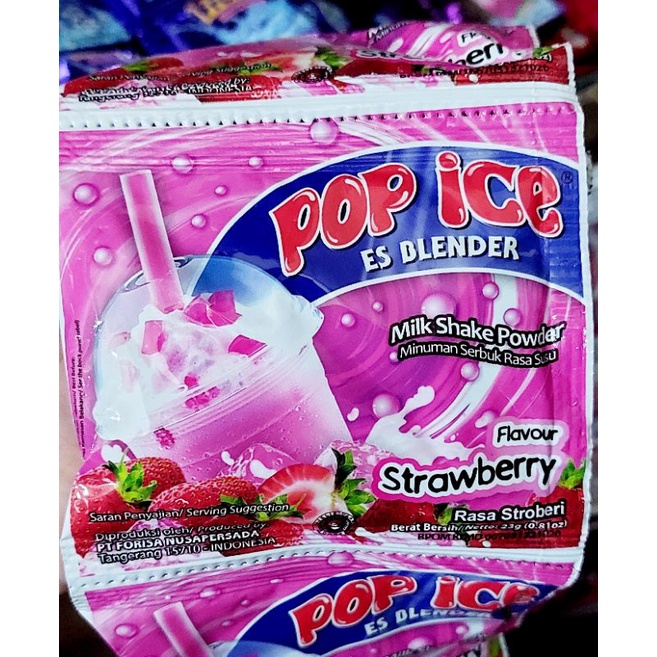 Pop Ice Milk Shake Powder 23 gr x 10 pcs
