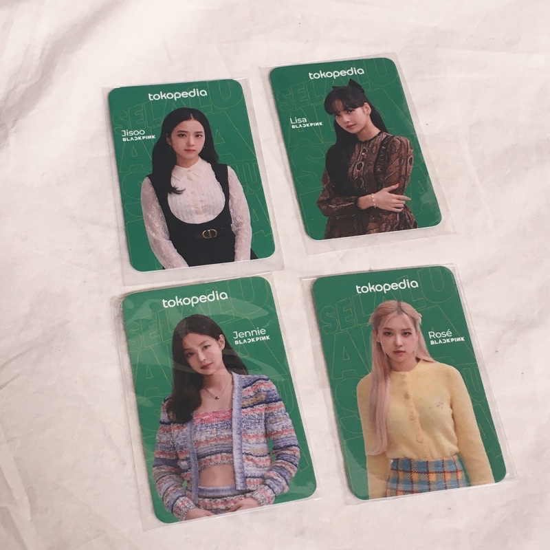 BLACKPINK PHOTOCARD INDONESIA tokop event tokpe official pc jennie lisa rose jisoo yg the album pob 