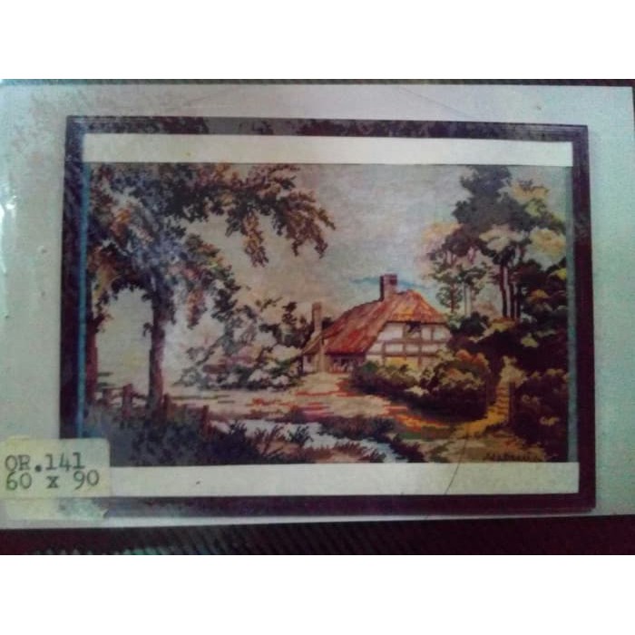 KRUISSTEEK KRISTIK ORCHID MOTIF PEMANDANGAN OR 141