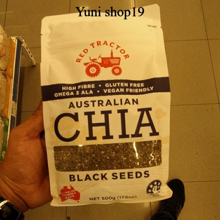 

red tractor australian black chia sedd 500gr