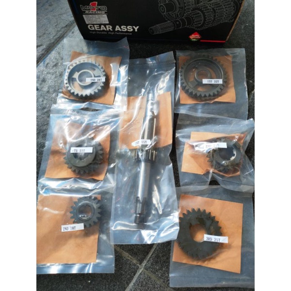 Gigi rasio/gear box racing Moto 1 asli Taiwan buat motor Yamaha RX king type road race