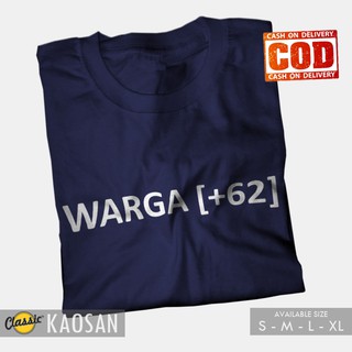 KAOSAN KAOS KATA KATA  WARGA  62  TUMBR TEE KAOS 