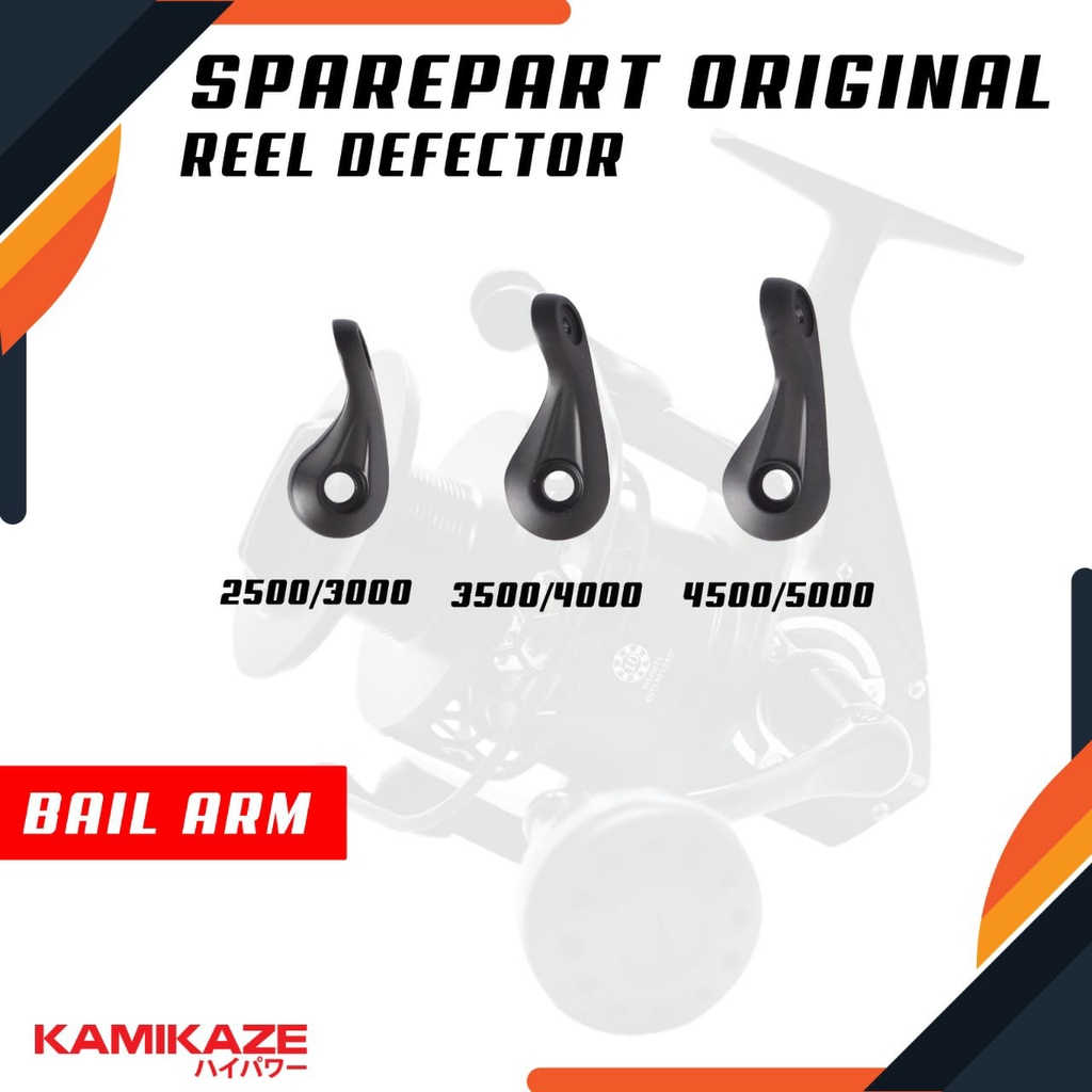 Sparepart Bail Arm Reel Pancing Kamikaze Defector Ukuran 2500 - 5000 100% Original Kamikaze