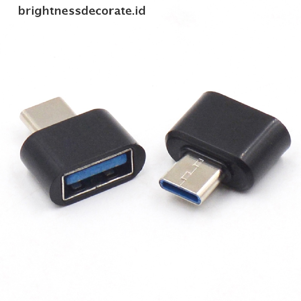 [birth] 2pcs USB Type C Male To USB 2.0 Female OTG Converter Data Adapter For Phone [ID]