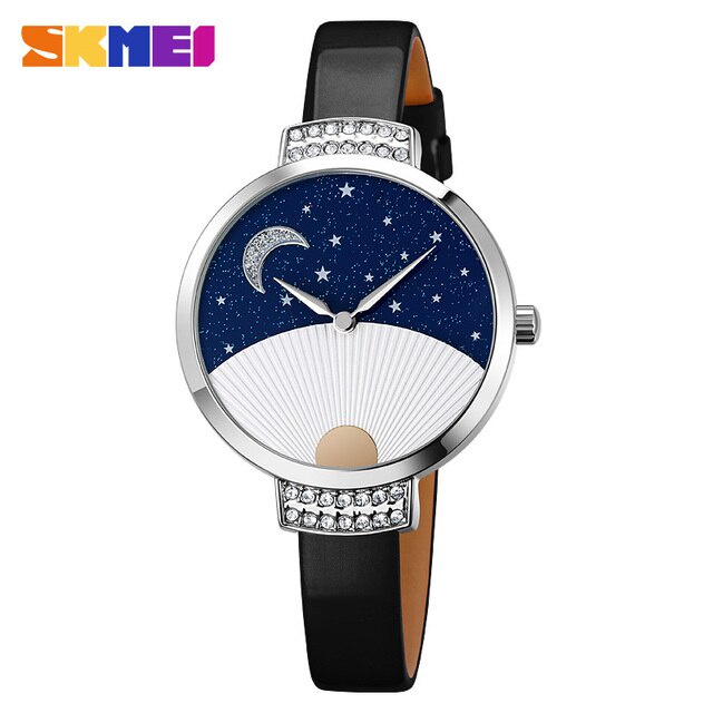 SKMEI 9279 Jam Tangan Wanita Analog Casual Quartz Tali Kulit WATCHKITE WKOS