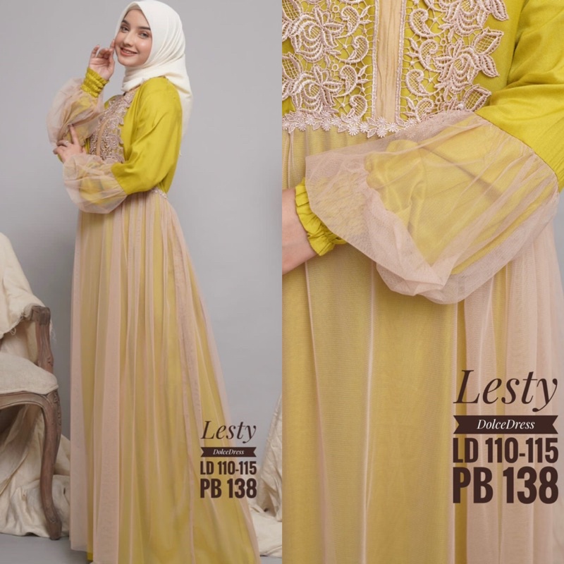 Daster Arab Dolce LESTY Gamis Rayon Maxi Dress