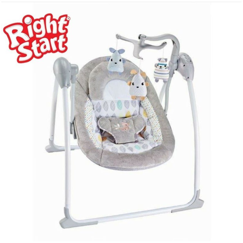 Ayunan Bayi Elektrik Otomatis Right Start Deluxe Portable Baby Swing Rocker Bouncer