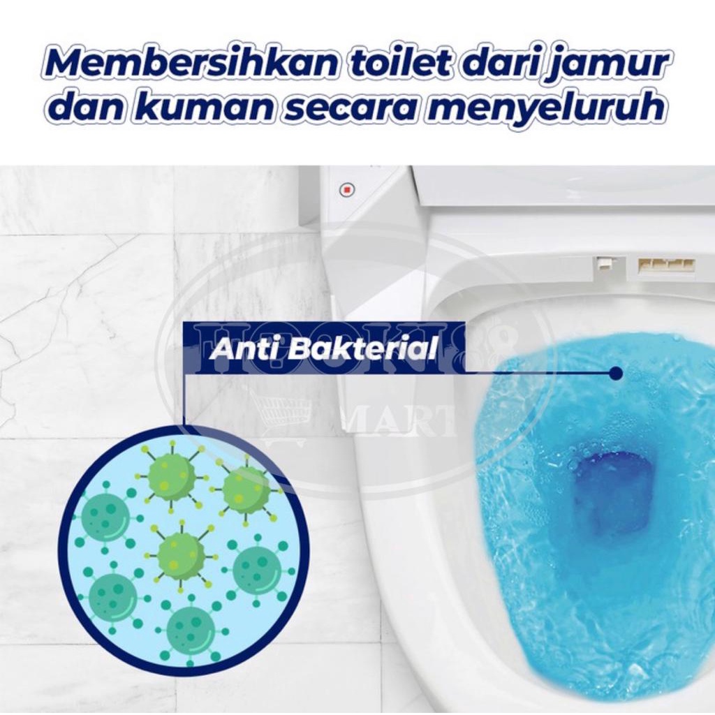 Tablet Biru Pembersih Toilet Penyegar Kloset 160 Gr - Blue Clean Anti Bau Anti Jamur Closet Bagus Obat Sterilisasi Kuman