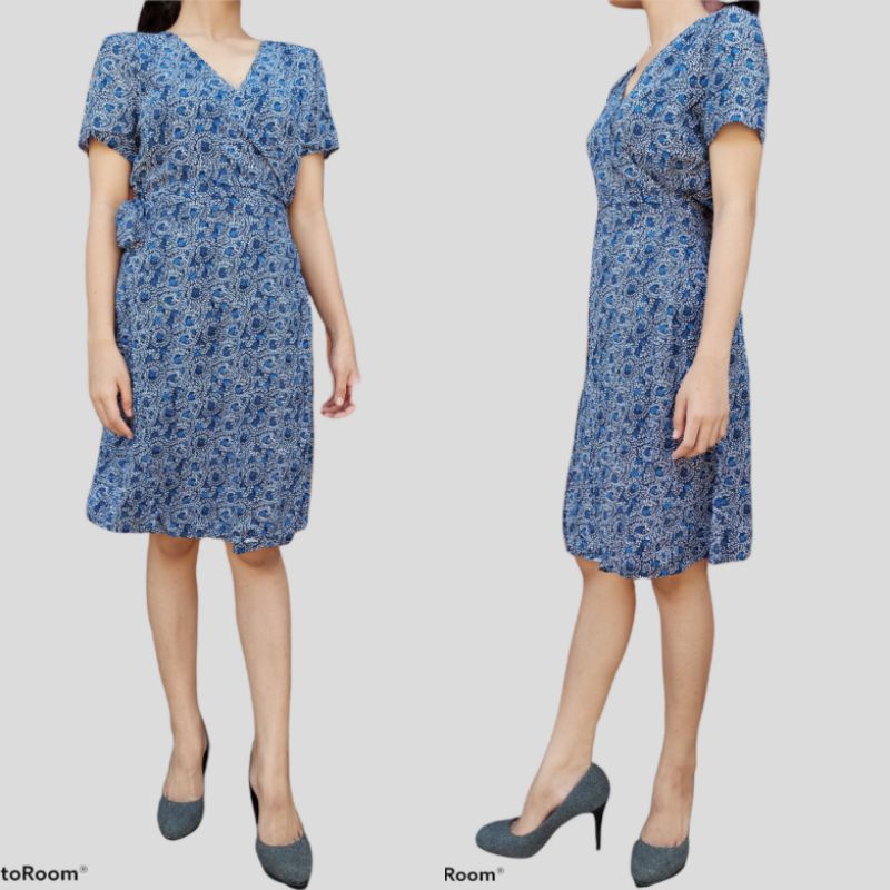 GP01 WRAP MIDI DRESS WANITA -ORIGINAL