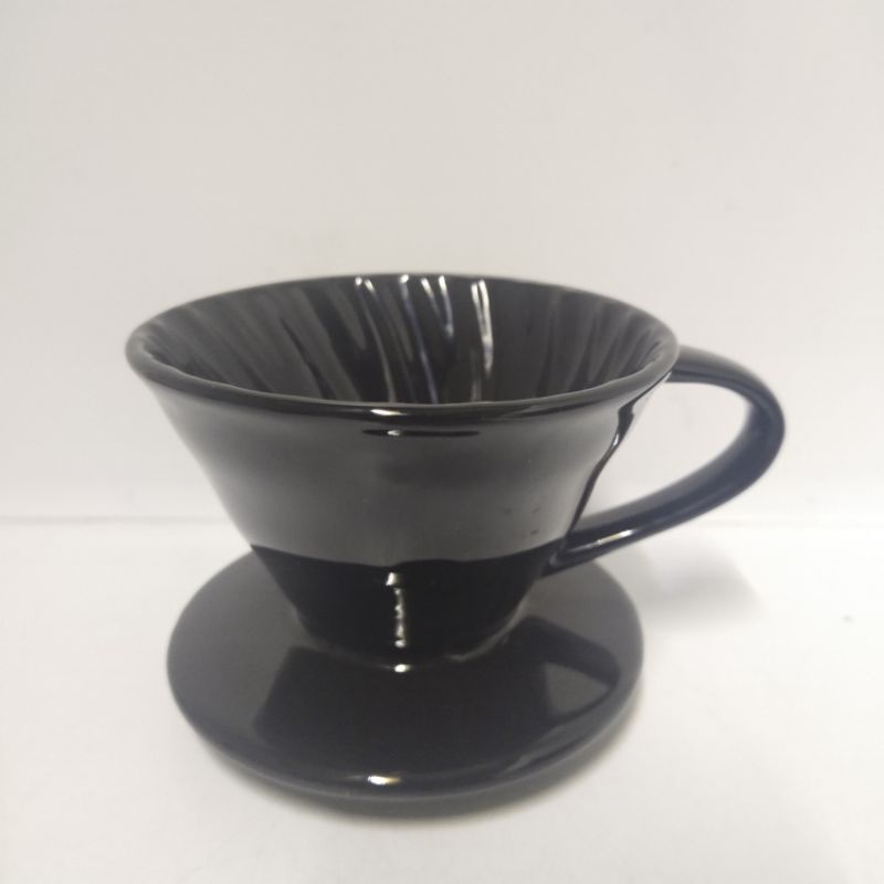 v60 dripper keramik 01 hitam