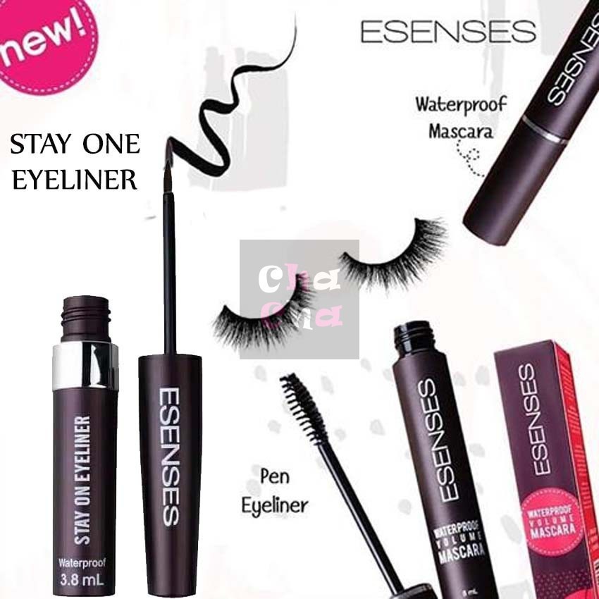 Esenses Waterproof Volume Mascara/ Eyeliner Esenses Bpom