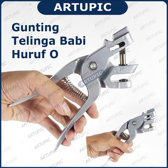 Gunting Telinga Babi Huruf O Tang Gunting Kuping Babi Pig Ear Notcher Scissors Artupic