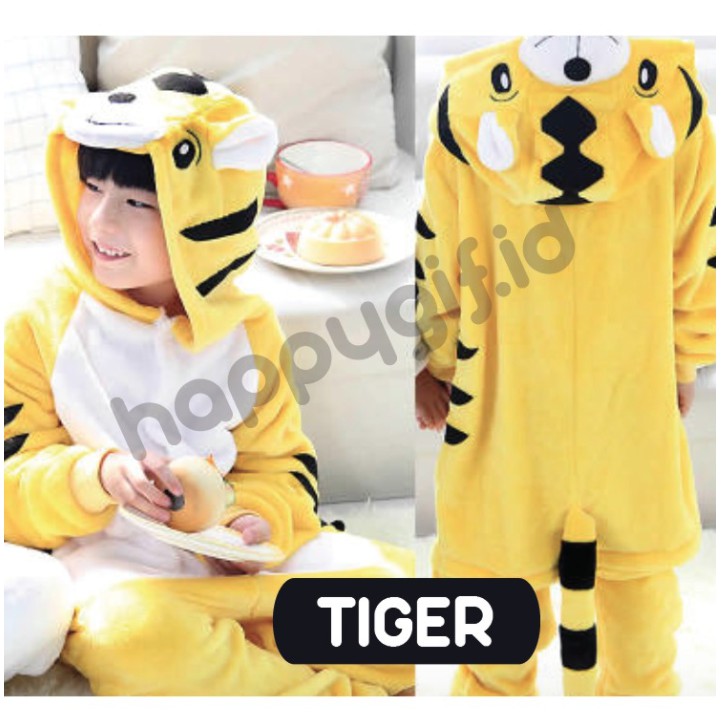 PIYAMA ONESIE KOSTUM BAJU TIDUR KID ANAK RUSA SHARK TIGER LION BAT DLL