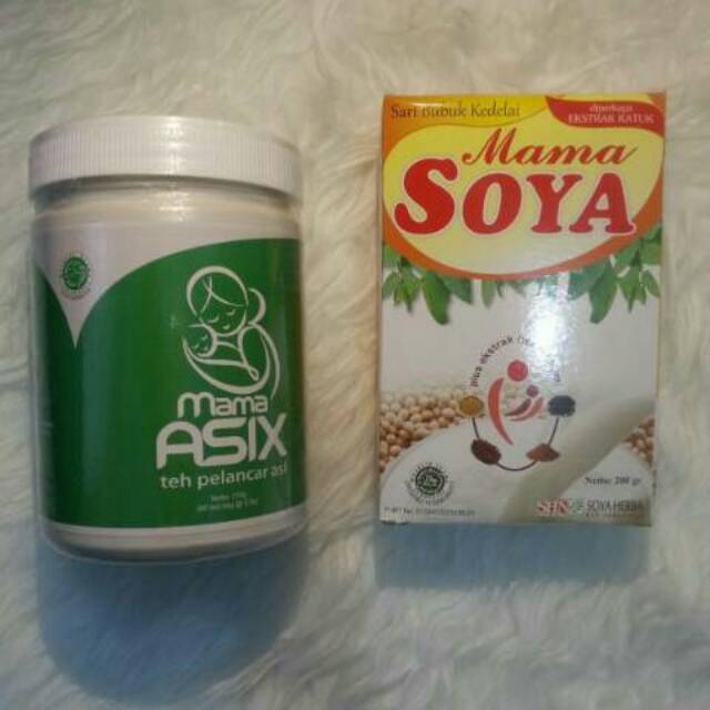 Paket Pelancar Asi Booster Tea Mama Bear Mama Soya Mama Honey Mama Asix