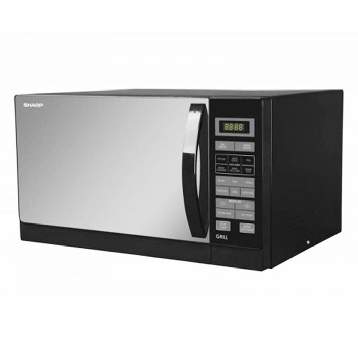 SHARP R728 Microwave oven Grill (25L, Hitam, Putih, Silver) | Shopee