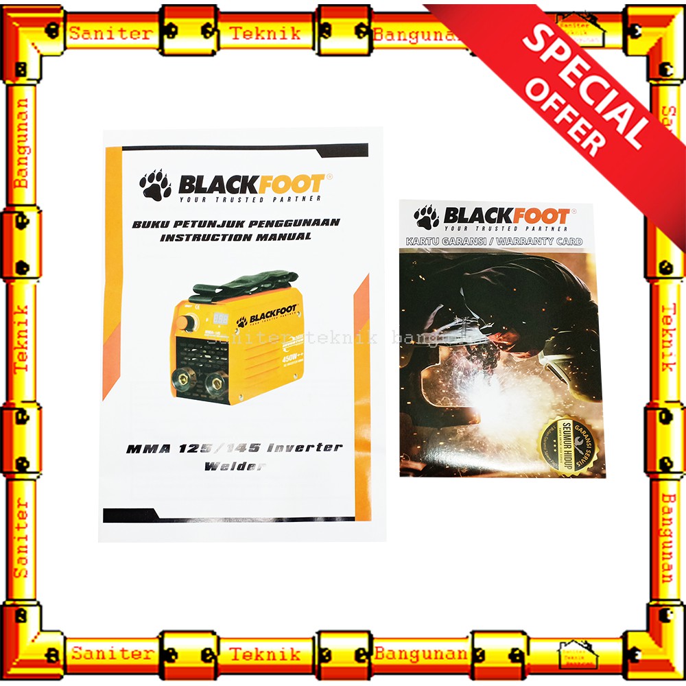 Mesin Las Welding MMA-145 Digital Blackfoot High Quality