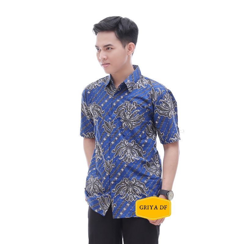 KEMEJA BATIK PRIA LENGAN PENDEK SIZE M L XL XXL BSWART BatiK HRB027