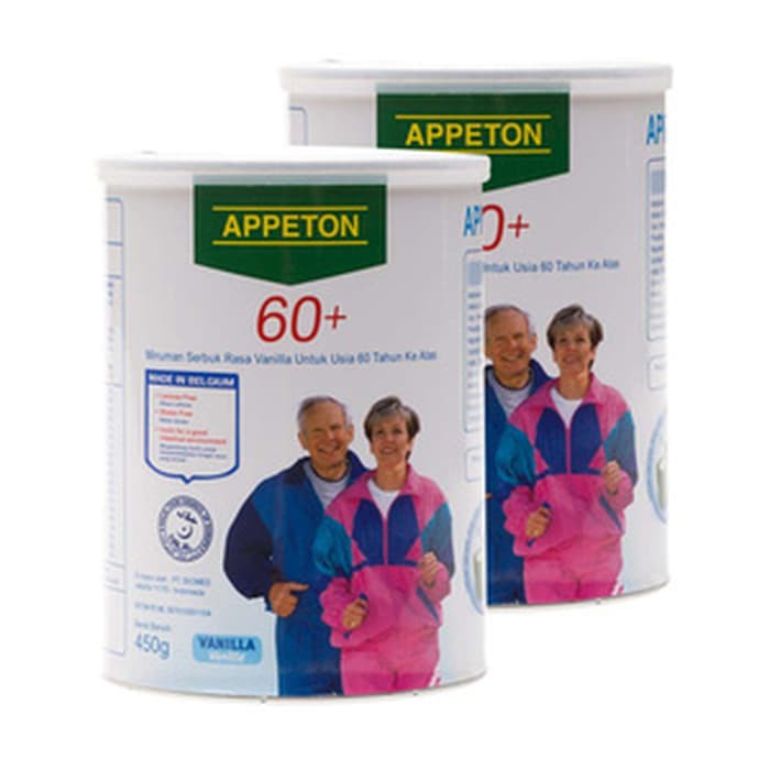 

Appeton 60+ Vanila - 400gr [ Bundel 2 Kaleng ] Susu Lansia Orang Tua