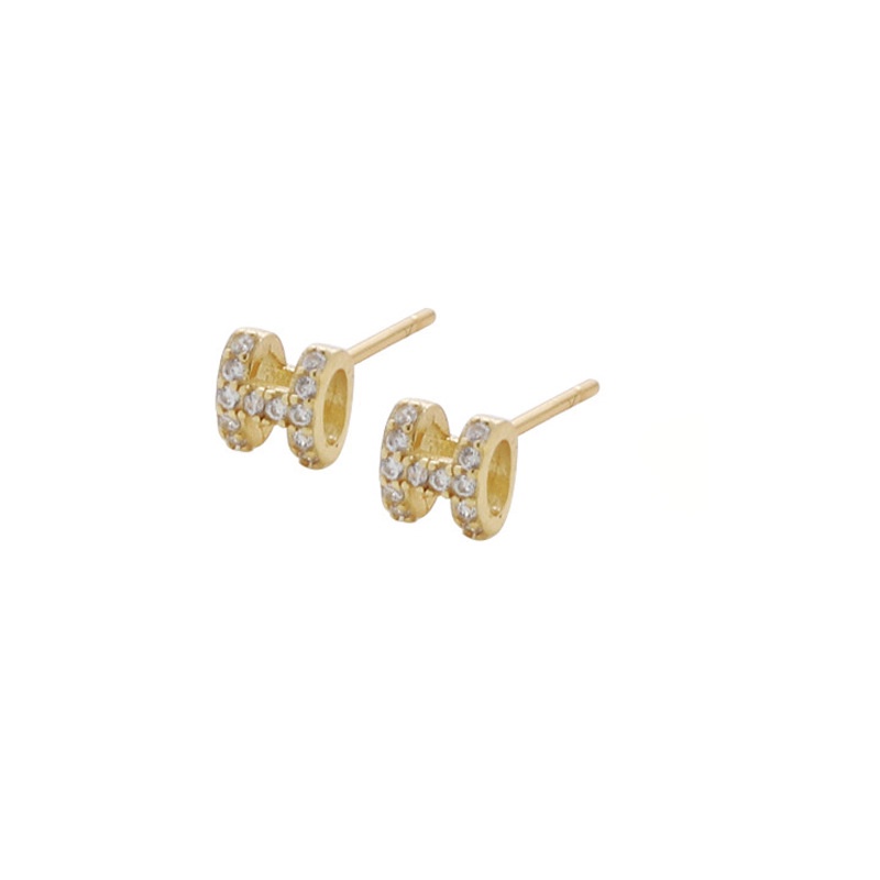 Anting Stud Bahan Logam S925 Warna Permen Gaya Korea Untuk Wanita