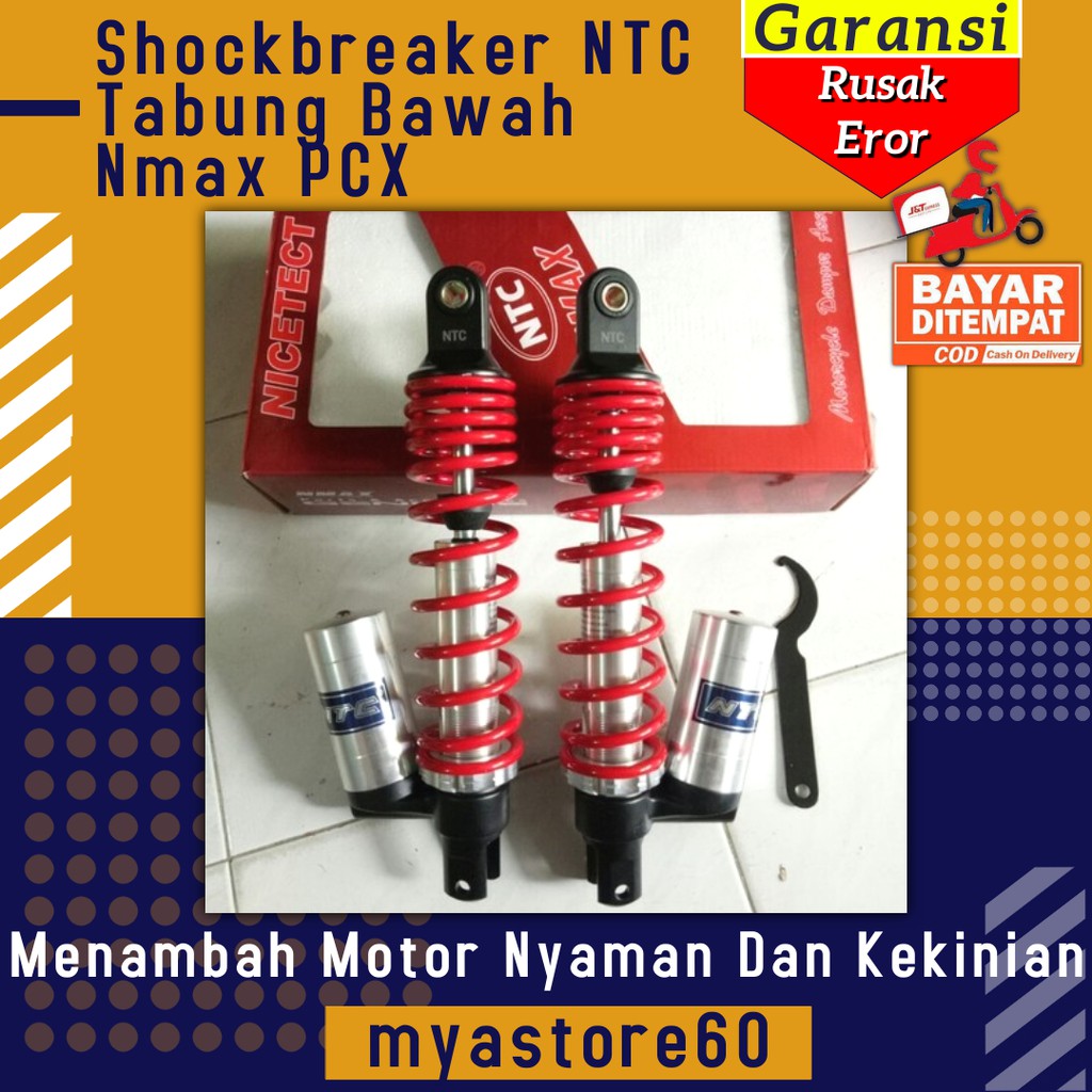 Shockbreaker Shock Shockbreker NTC Tabung Bawah Nmax PCX Shock NICETECT NTC Sparepart Motor Nmax PCX