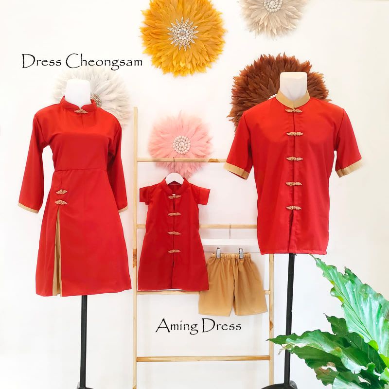 CHEONGSAM COUPLE FAMILY SET / SERAGAM IMLEK KELUARGA