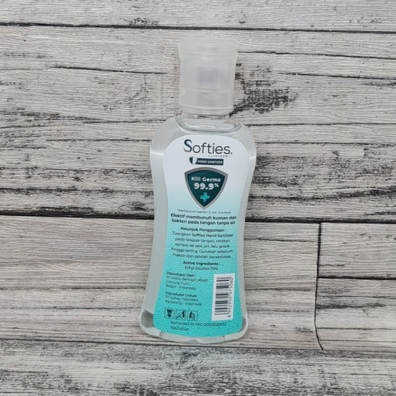 Softies Hand Gel sanitizer 60ml antiseptic